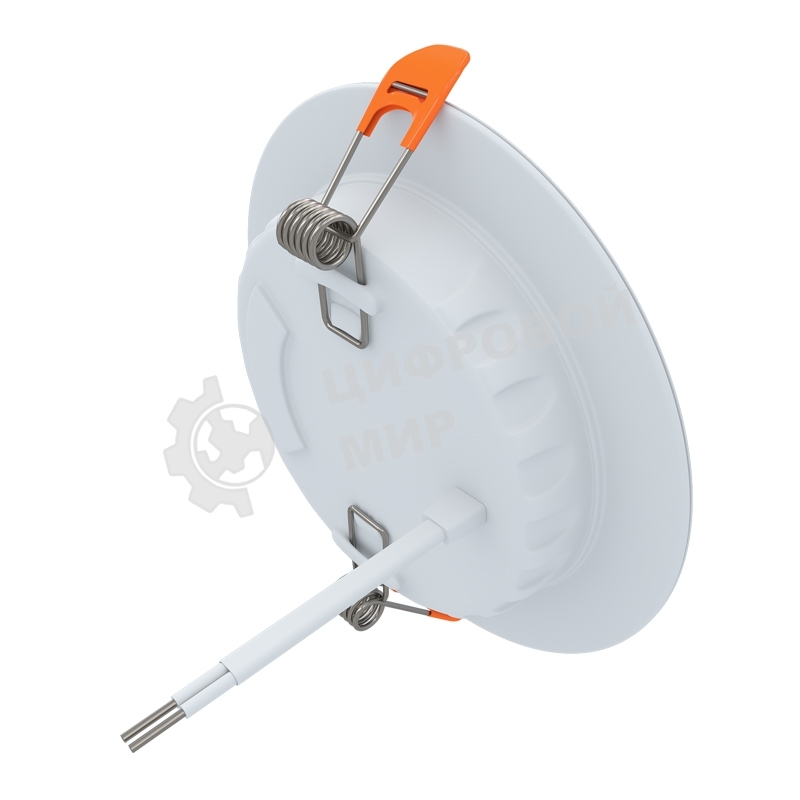 Панель светодиодная встраиваемая круглая 9Вт 230В 6500К 630Лм 118мм белая IP20 LAMPER