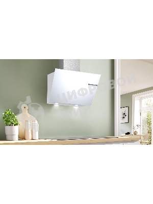 Вытяжка наклонная Bosch DWK66PJ20T белый, 60 см, 700 куб. м/ч, 71 дБ