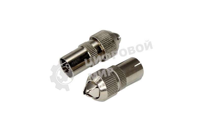 Разъем гнездо TV без пайки Металл 