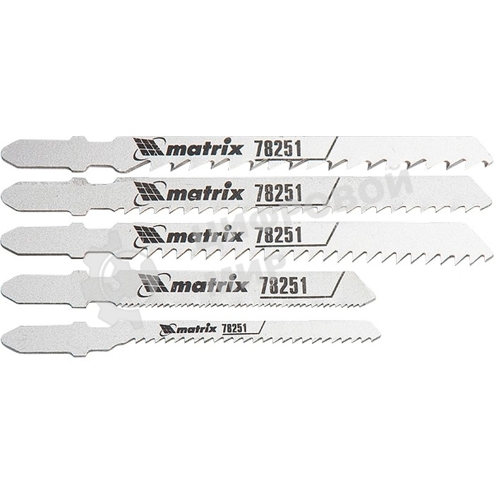 Набор Matrix полотен для электролобзика универсальный, 5шт. Professional