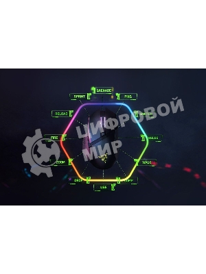 Мышь беспроводная/проводная Razer Basilisk V3 Pro 35K черный, 35000 dpi, радиоканал, Bluetooth, USB, кнопки - 11