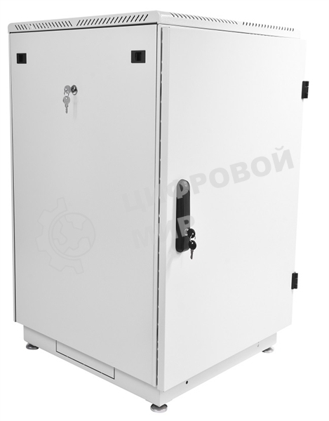 Шкаф телекоммуникационный напольный 18U (600x800) дверь металл (2 места)