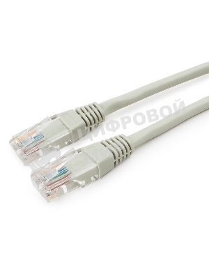 Патч-корд медный UTP Cablexpert PP10-1M cat.5e, 1м, литой, многожильный, серый