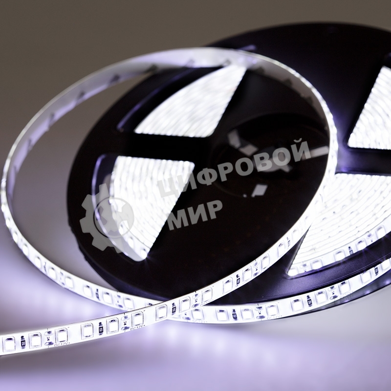 Лента светодиодная силикон, 8 мм, IP65, SMD 2835, 120 LED/m, 12 V, цвет свечения белый