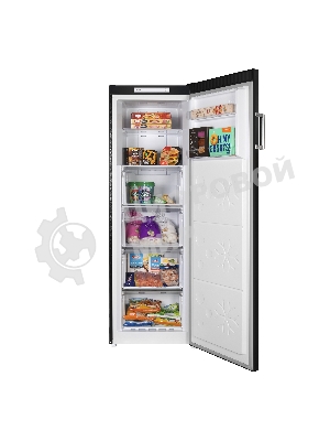 Морозильная камера Maunfeld MFFR170SB, черный, 206л, 4 ящика, 2 полки