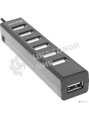 Концентратор USB Defender Quadro Swift USB2.0, 7 портов