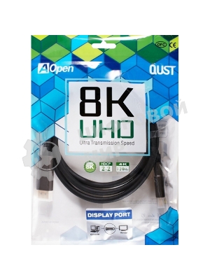 Кабель соединительный DisplayPort v1.4, 8K@60Hz, 1.5m iOpen (Aopen/Qust) ACG633-1.5M