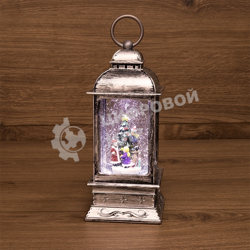 Декоративный фонарь Neon-night с эффектом снегопада и подсветкой 