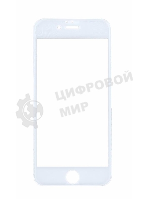 Защитное стекло 4D для Apple iPhone 6/6S белый
