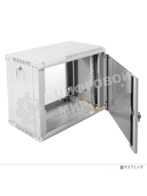 Шкаф телеком. настенный разборный 9U (600х350) дверь стекло (ШРН-Э-9.350) (1 коробка)