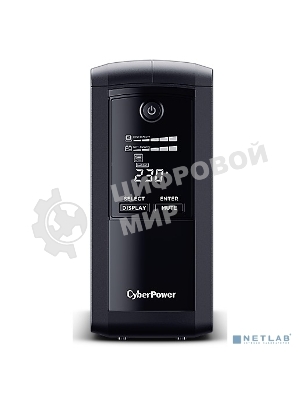Источник бесперебойного питания UPS CyberPower VP1000EILCD Line-Interactive 1000VA/550W USB/RS-232/RJ11/45 (6 IEC С13)