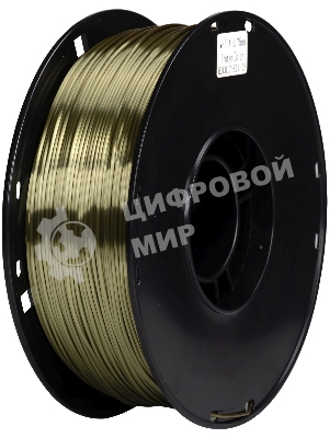 Пластик для принтера 3D Cactus CS-3D-PLA-1KG-S-BRON PLA SILK d1.76мм 1кг L326м 1цв.