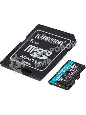 Флеш карта microSDXC 128Gb Kingston SDCG4/128Gb Canvas Go! Plus V30 A2 + adapter