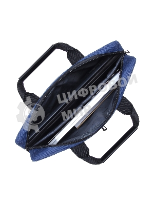 Сумка для ноутбука ExeGate EX264613RUS Office F1590 Dark-Blue, темно-синяя, полиэстер, для ноутбуков до 15.6