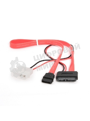 Кабель Gembird/Cablexpert Combo miniSATA, molex+SATA/miniSATA, 6pin+7pin, (длина инт-35 см, пит-30 см)