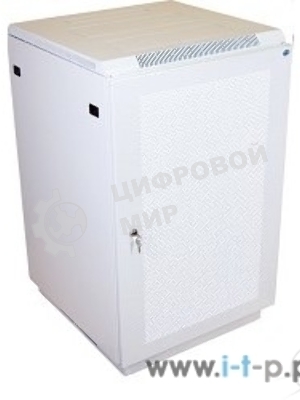 Шкаф телеком. напольный 18U (600x600) дверь перфорированная (ШТК-М-18.6.6-4ААА) (2 коробки)