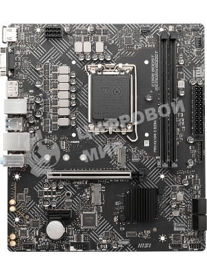 Материнская плата MSI PRO H610M-G, LGA 1700, Intel H610, 2xDDR5, 4xSATA, 1xM.2, 1xPCIe 4.0 x16, 1xPCIe 3.0 x1, 1xHDMI, 1xDP, 1xVGA, 1xRJ45 1Gb, 2xUSB-A 3.2 Gen 1, 4xUSB-A 2.0, 3x3.5мм, 7.1, mATX