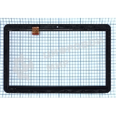 Сенсорное стекло (тачскрин) для Irbis TZ144. черное с рамкой