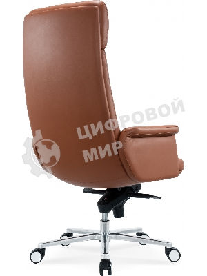 Кресло руководителя Cactus CS-LBR-CARACAS кожа крестов. алюминий