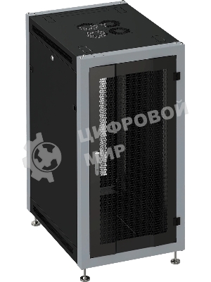 Шкаф коммутационный Sysmatrix (SL 6622.933) напольный 22U 600x600мм пер.дв.перфор. задн.дв.перфор. 800кг черный 51кг 180град. IP20