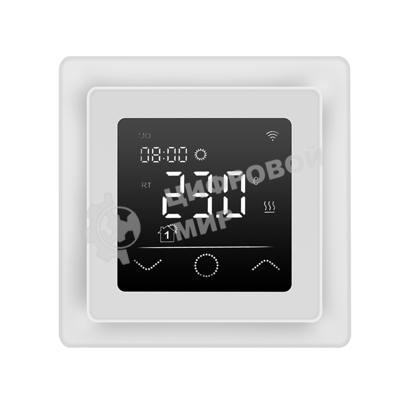 Терморегулятор цифровой Rexant ClimaHome W сенсорный, программируемый, с Wi-Fi, белый