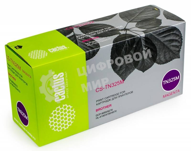 Картридж лазерный Cactus CS-TN325M пурпурный (3500 стр.) для Brother DCP 9055/9270; HL 4140/4150/4570