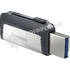 Флешка USB 256Gb SanDisk Ultra Dual, USB 3.0 - USB Type-C