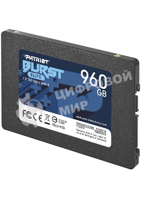 Накопитель SSD Patriot Burst Elite, 960Gb, SATA, 2.5