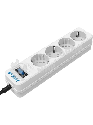 Сетевой фильтр ZIS PILOT Surge protector Pilot SG5 5 outlets (GP), 10A/2.2kVt, automatic circuit-breaker, 3 m