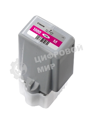 Картридж струйный Canon PFI-1000 M для IJ SFP PRO-1000 WFG. пурпурный. 80 мл.
