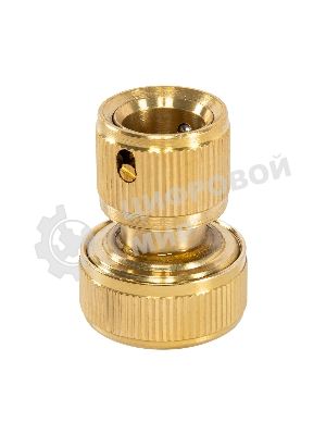 Соединитель Palisad латунь быстросъемный для шланга 3/4'' аквастоп