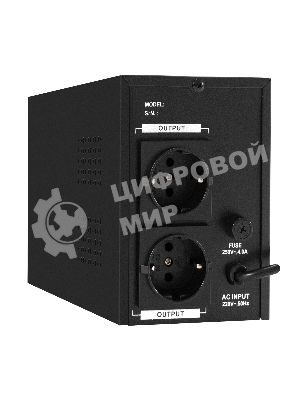 Источник бесперебойного питания (инвертор, синус, для котла) ExeGate SineTower SN-600.LCD.AVR.2SH 600VA/360W, чистая синусоида, LCD дисплей, AVR, 2*Schuko, линейно-интерактивный, черный