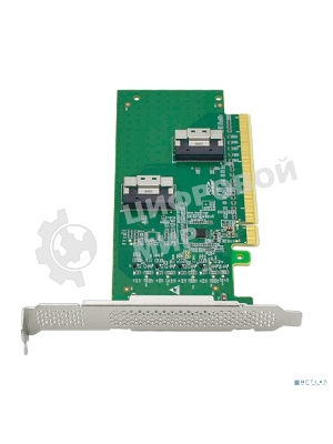 Адаптер для SSD PCIe x16 to Two SlimSAS SFF-8654 8i Adapter