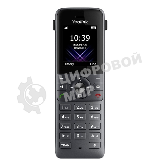 Система YEALINK W74P (база W70B+трубка W74H) до 10 SIP-аккаунтов, до 10 трубок на базу, до 20 вызовов, шт