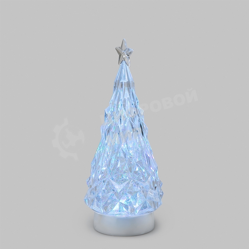 Фигура на подставке Елочка 12x12x28 см, RGB, питание 3xАА и провод USB Neon-night