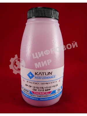 Тонер HP CP 1210/15/1510/18/25/CM 1312 MFP Magenta, химический (фл.45г.) Katun фас. Россия