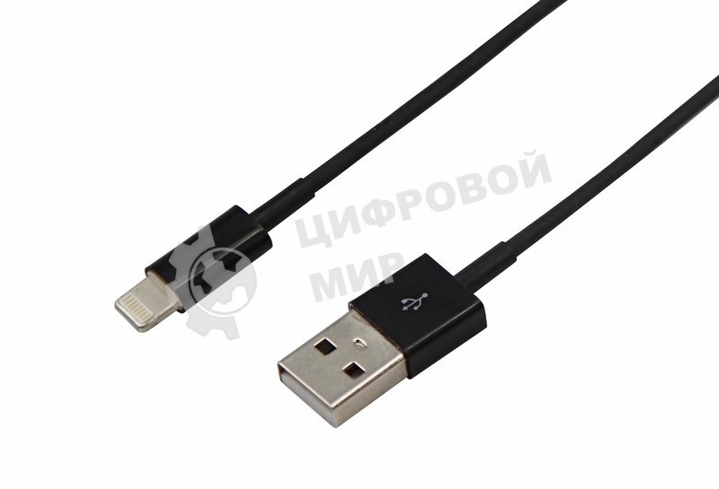 Кабель USB Rexant для iPhone 5/6/7 моделей шнур 1 м черный