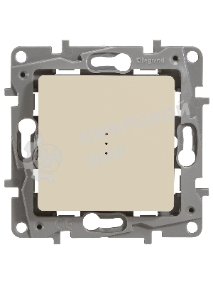 Переключатель с подсветкой, авт., 10AX, сл.кость ETIKA Переключатель с подсветкой, авт., 10AX, сл.кость