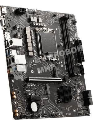 Материнская плата MSI PRO H610M-G, LGA 1700, Intel H610, 2xDDR5, 4xSATA, 1xM.2, 1xPCIe 4.0 x16, 1xPCIe 3.0 x1, 1xHDMI, 1xDP, 1xVGA, 1xRJ45 1Gb, 2xUSB-A 3.2 Gen 1, 4xUSB-A 2.0, 3x3.5мм, 7.1, mATX