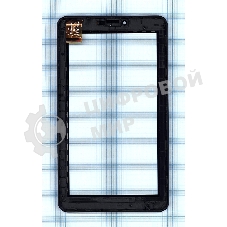Сенсорное стекло (тачскрин) для Irbis TZ762, черное с рамкой