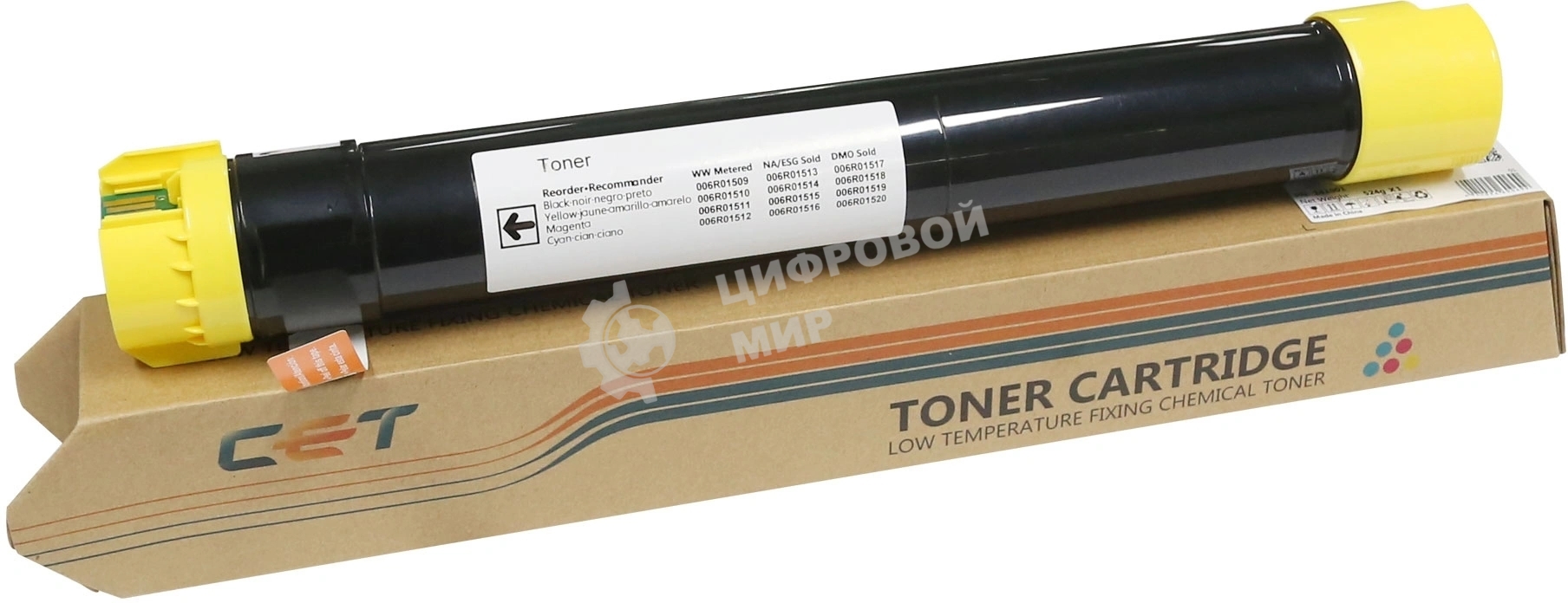 Картридж лазерный CET (CPT, CE08) 006R01518 для Xerox WorkCentre 7525/7545/7556/7835/7970 Yellow, 360г, 15000 стр.