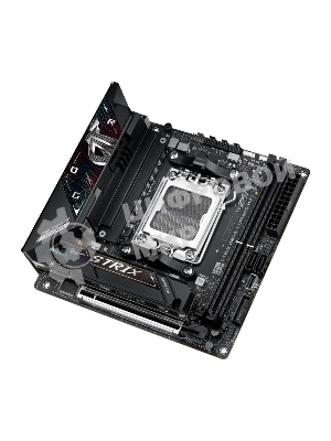 Материнская плата ASUS ROG STRIX B850-I GAMING WIFI, AM5, AMD B850, 2xDDR5, 2xM.2, 2xSATA, PCIe 4.0 x16, 1xHDMI, 1xUSB Type-C, 1x2.5Gb LAN, Wi-Fi 7, Bluetooth 5.4, 5xUSB-A 10Gbps, 1xUSB-C 20Gbps, 2xUSB-A 2.0, 3x3.5 мм, S/PDIF, 7.1, Mini-ITX