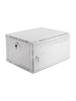 Шкаф телеком. настенный разборный 6U (600х520) дверь металл (ШРН-Э-6.500.1)