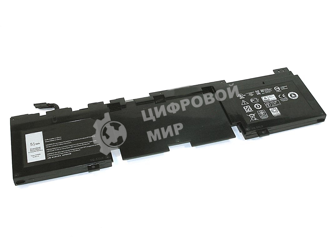 Аккумуляторная батарея для ноутбука Dell Alienware 13 R1 14.8V 51Wh