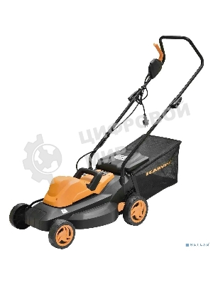 Газонокосилка CARVER LME-1437 эл. 1400Вт ширина 37см рег.высоты травосборник 35л