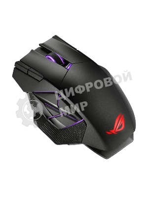 Мышь беспроводная/проводная ASUS ROG Spatha X черный, 19000 dpi, радиоканал, USB, кнопки - 12