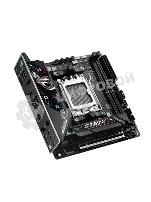 Материнская плата ASUS ROG STRIX B850-I GAMING WIFI, AM5, AMD B850, 2xDDR5, 2xM.2, 2xSATA, PCIe 4.0 x16, 1xHDMI, 1xUSB Type-C, 1x2.5Gb LAN, Wi-Fi 7, Bluetooth 5.4, 5xUSB-A 10Gbps, 1xUSB-C 20Gbps, 2xUSB-A 2.0, 3x3.5 мм, S/PDIF, 7.1, Mini-ITX