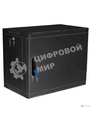 Шкаф коммутационный ЦМО (ШРН-9.650.1-9005) настенный 9U 600x658 мм пер. дв. металл 200 кг черный 600 мм 180 град.