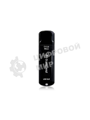 Флешка USB Transcend JetFlash 750 (TS64GJF750K), 64Gb, USB 3.0, R/W 130/40, черный