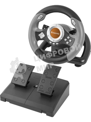 Игровой руль Defender CHALLENGE MINI Руль+ педали, 10кн., 200мм.,USB